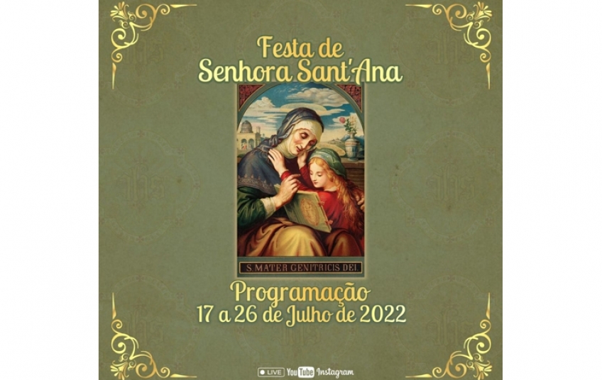 Paróquia de Senhora Sant´Ana divulga a programação da Festa da Padroeira de Santana do Ipanema 2022