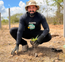 TJAL e órgãos parceiros aliam reflorestamento e educação ambiental em ação no Sertão alagoano